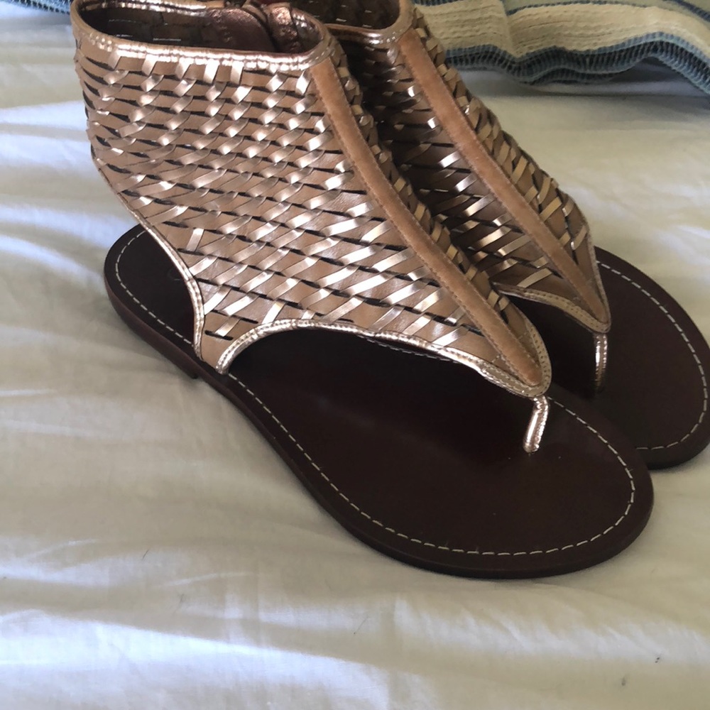 Never worn gold Cole Haan Sandals